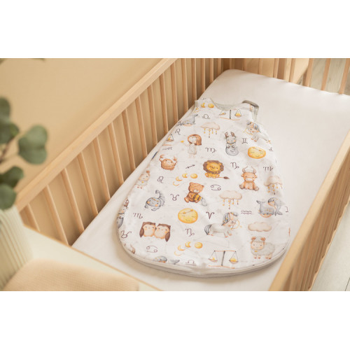 Spací vak mušelín, bavlna, Zverokruh, 80x50cm, M - šedý