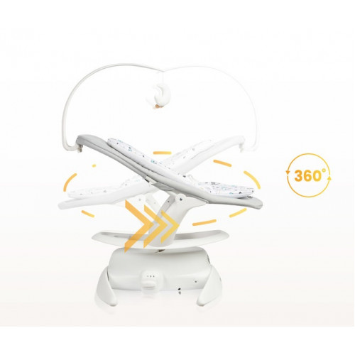 Elektrické hojdačka Noco 2v1 - sivé