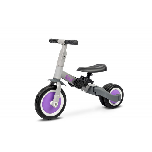 Multifunkčné detské odrážadlo a bicykel 4v1 Fox - sívé