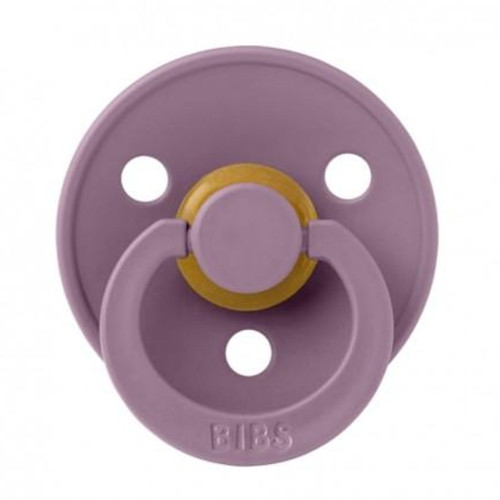 Kaučukový cumlík BIBS symetrický, 0 - 6 m, fialový