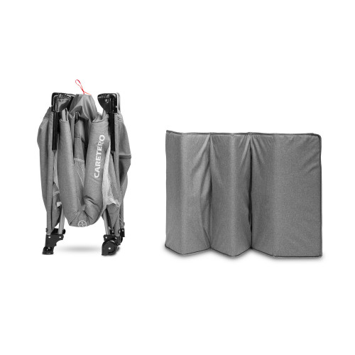 Cestovná postieľka so sťahovacou bočnícou, ESTI - grafit