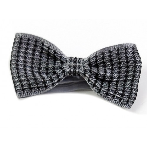 Detský motýlik na gumičke so vzorom Mrofi, šedý