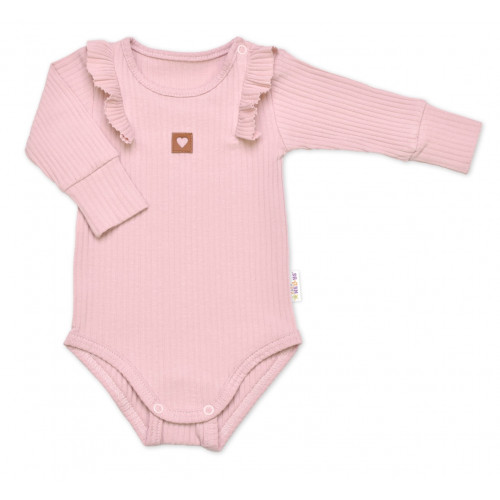 Rebrovaná rastúca súprava 3D, Baby Girl - pudrovo rúžová