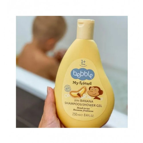 Detský šampón a sprchový gél 2v1 Banán - 250ml