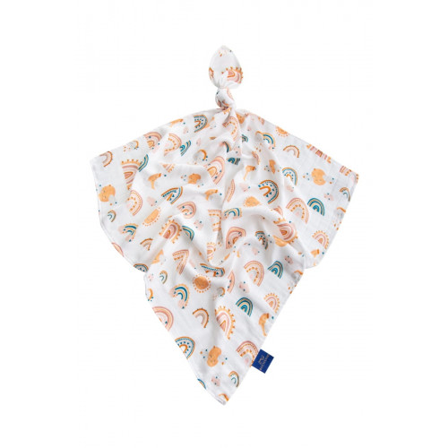 Bambusová mini plienka lux, 30x30cm, Dúha