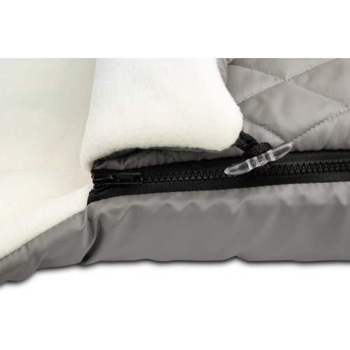 Prešívaný fusak, polar, 95x40cm - šedý