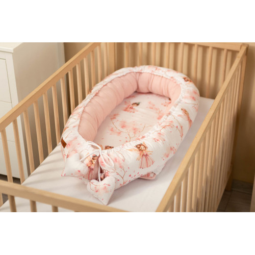 Hniezdočko, kokon pre bábätko mušelín, Víly ružové