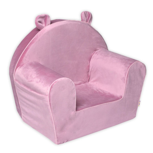 Detské kresielko Velvet s bočným vreckom Baby Nellys, ružové