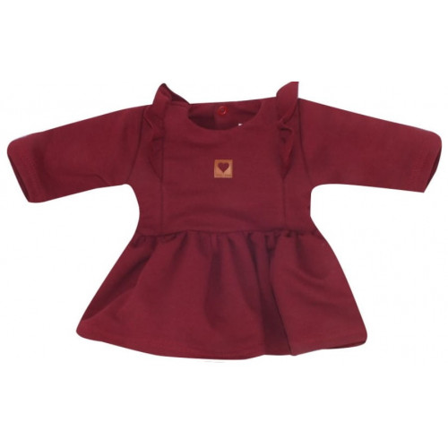 Z & Z Detské teplákové šatôčky/tunika Princess - bordó, veľ. 62