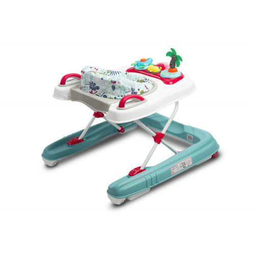 Multifunkčné Chodítko pre bábätko/odstrkovadlo 2V1 Surf Toyz, Kvety mätová