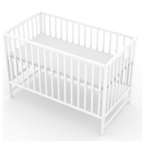 Postieľka pre bábätko ANNA 120x60cm - biela