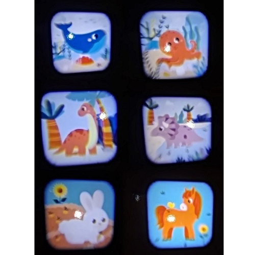 Svietidlo s diaprojektorom obrázkov pre deti