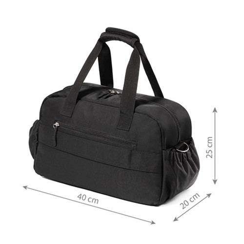 Štýlová cestovná taška nielen ku kočíku - čierna