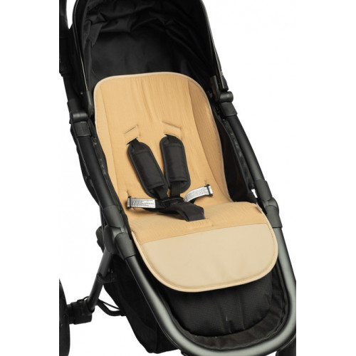 Vložka do kočíka, mušelín, Králičci, béžová