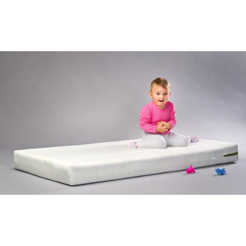 Prémiový detský matrac 140×70 – 4 vrstvy, pamäťová pena, kokos, poťah Aloe Vera