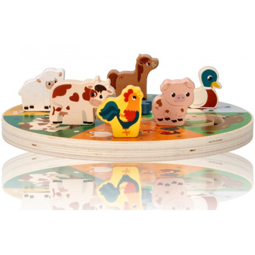 Náučná drevená presúvačka, Farma