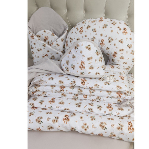 Detská osuška 100x100cm, froté bavlna, Kačičky - biela, púdrovo ružová