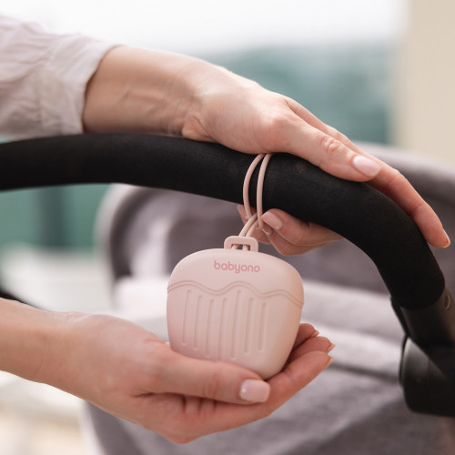 Silikónové puzdro na cumlík - ružové