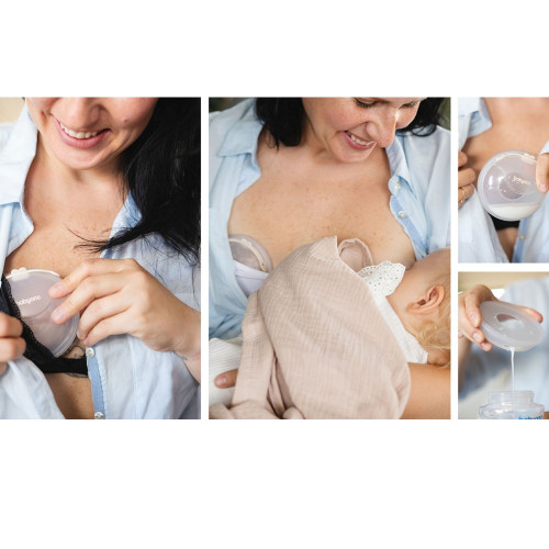 Laktačné mušle - zberače mlieka, 2 ks v balení