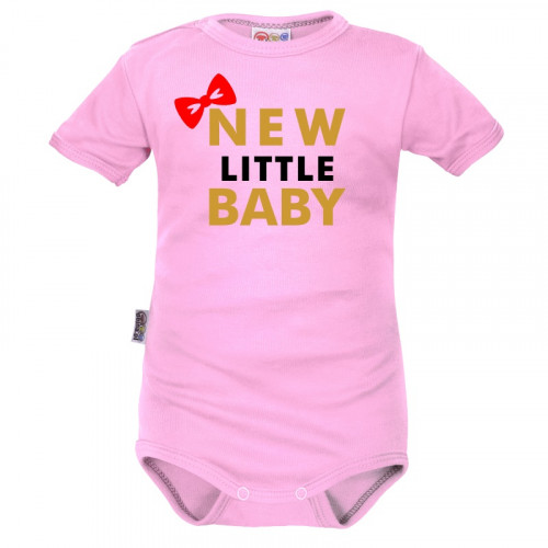 Body krátký rukáv Dejna New little Baby - Girl, růžová, veľ. 80