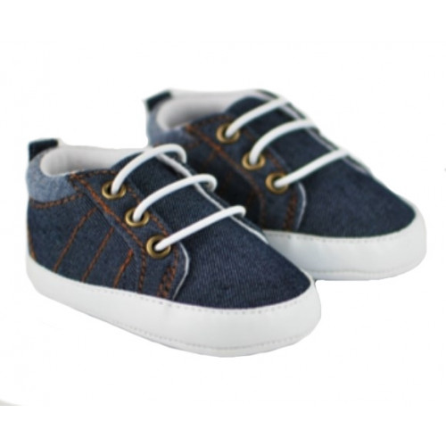 Dojčenské capáčky/topánočky, plátené, jeans, Boy, veľ. 6/12 m