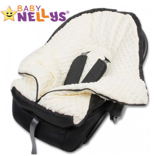Fusak nielen do autosedačky Baby Nellys ® MINKY - modrý, tyrkys