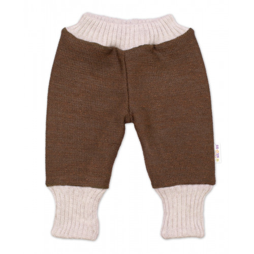 Rastúce obojstranné nohavice Hand Made, hnedá-béžová