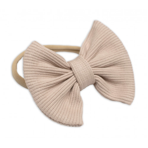 3D súprava LADY, bavlna, body kr. rukáv, suknička s láclom, čelenka, béžová/biela