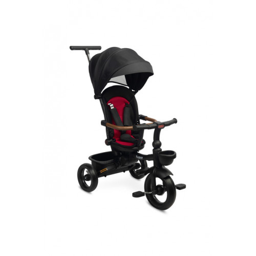 Multifunkčná detská trojkolka SABER - červená, čierna