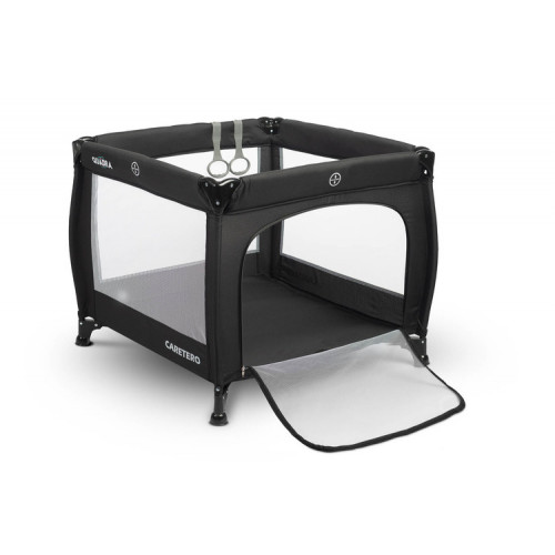 Detská skladacia ohrádka Quadra - čierná