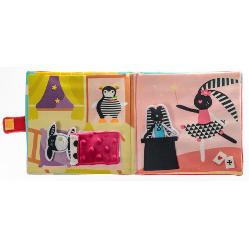 Hencz Toys Mäkká senzorická knižka Let balónom