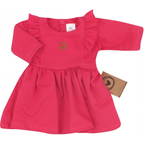 Z & Z Detské teplákové šatôčky/tunika Princess - amarant, veľ. 74