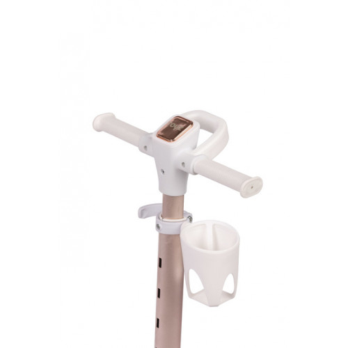 Detská trojkolesová kolobežka s LED kolieskami Satura, biela