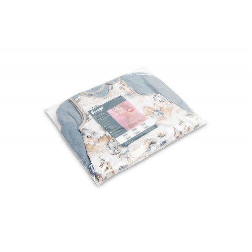 Spací vak mušelín, bavlna, Dráčik, 80x50cm, M - jeans